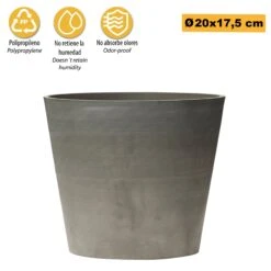 Maceta Tipo Truncado Ø 20 Cm -Jardines Y Exteriores 03a247d983263165