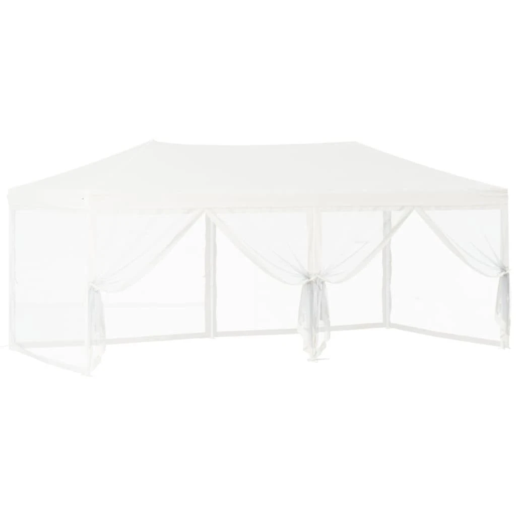 VIDAXL Carpa Para Fiestas Plegable Con Paredes Laterales Blanca 3x6 M 1 VIDAXL Carpa Para Fiestas Plegable Con Paredes Laterales Blanca 3x6 M