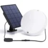 Aigostar Luz Solar Exterior 50w 500lm Aplique Con Mando A Distancia Ip65