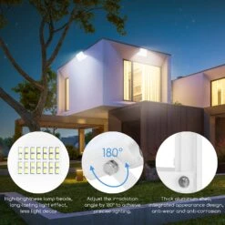 Aigostar Focos Led Exterior, 20W 6400K Led Focos Exterior, 1800LM IP65 -Jardines Y Exteriores 0f9038636960afd9