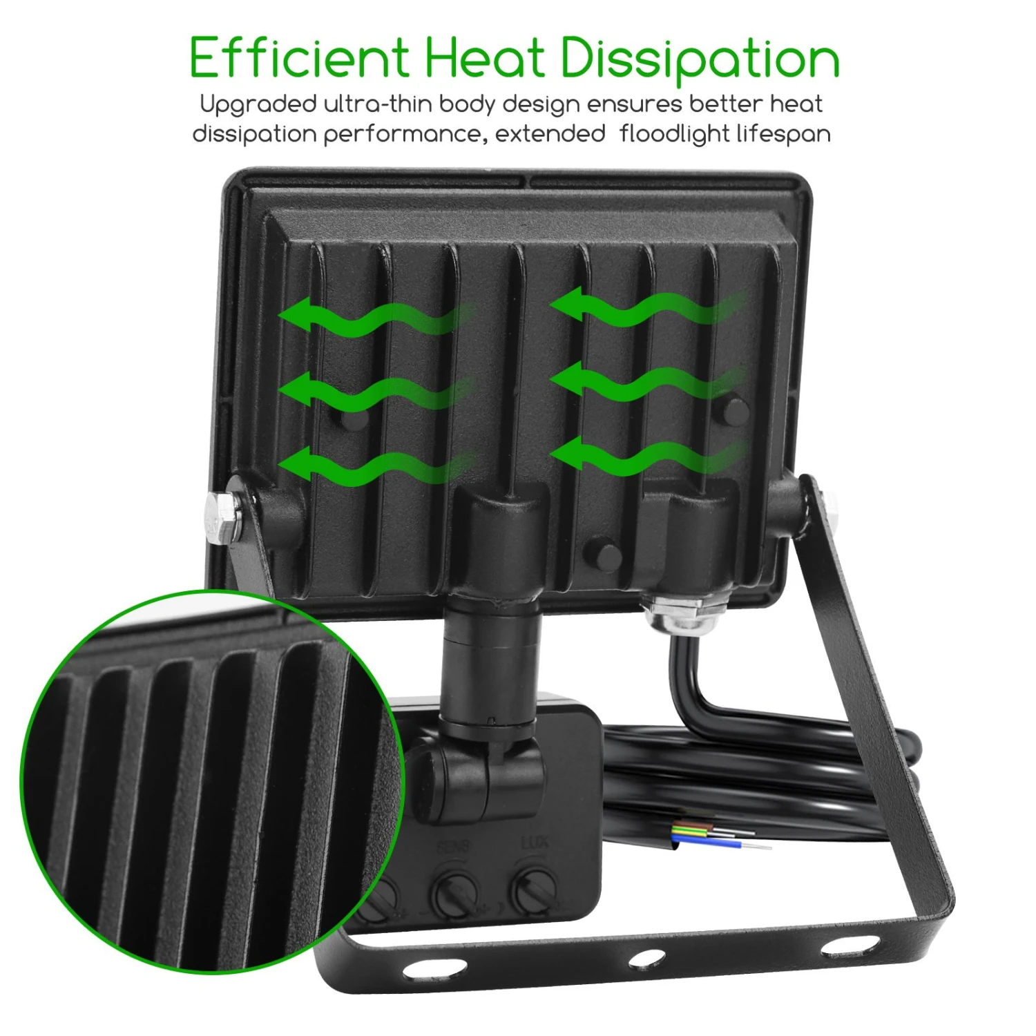 Aigostar 20W Foco LED Con Sensor Movimiento,1800LM IP65 6500K 5 Aigostar 20W Foco LED Con Sensor Movimiento,1800LM IP65 6500K - Imagen 5