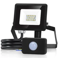 Aigostar 10W Foco LED Con Sensor Movimiento,900LM IP65 6500K
