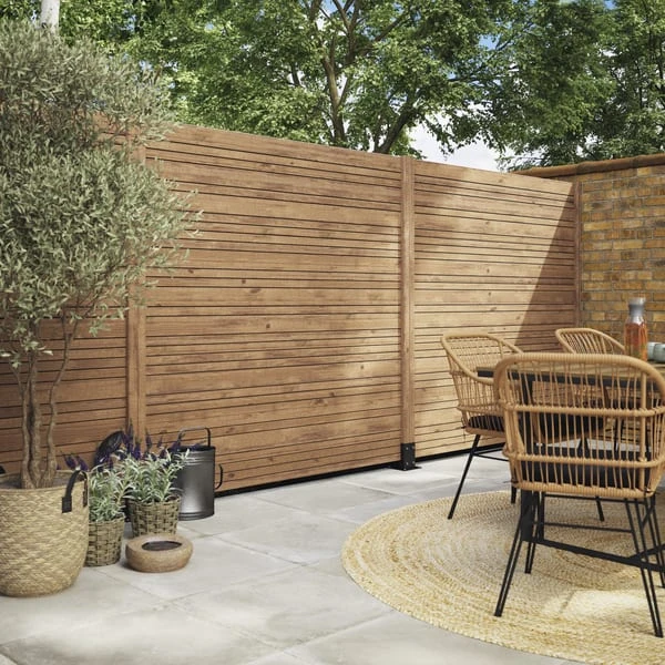 Panel Ocultación Madera Skimia V1 Marrón 180x60 Cm 8 Panel Ocultación Madera Skimia V1 Marrón 180x60 Cm - Imagen 8