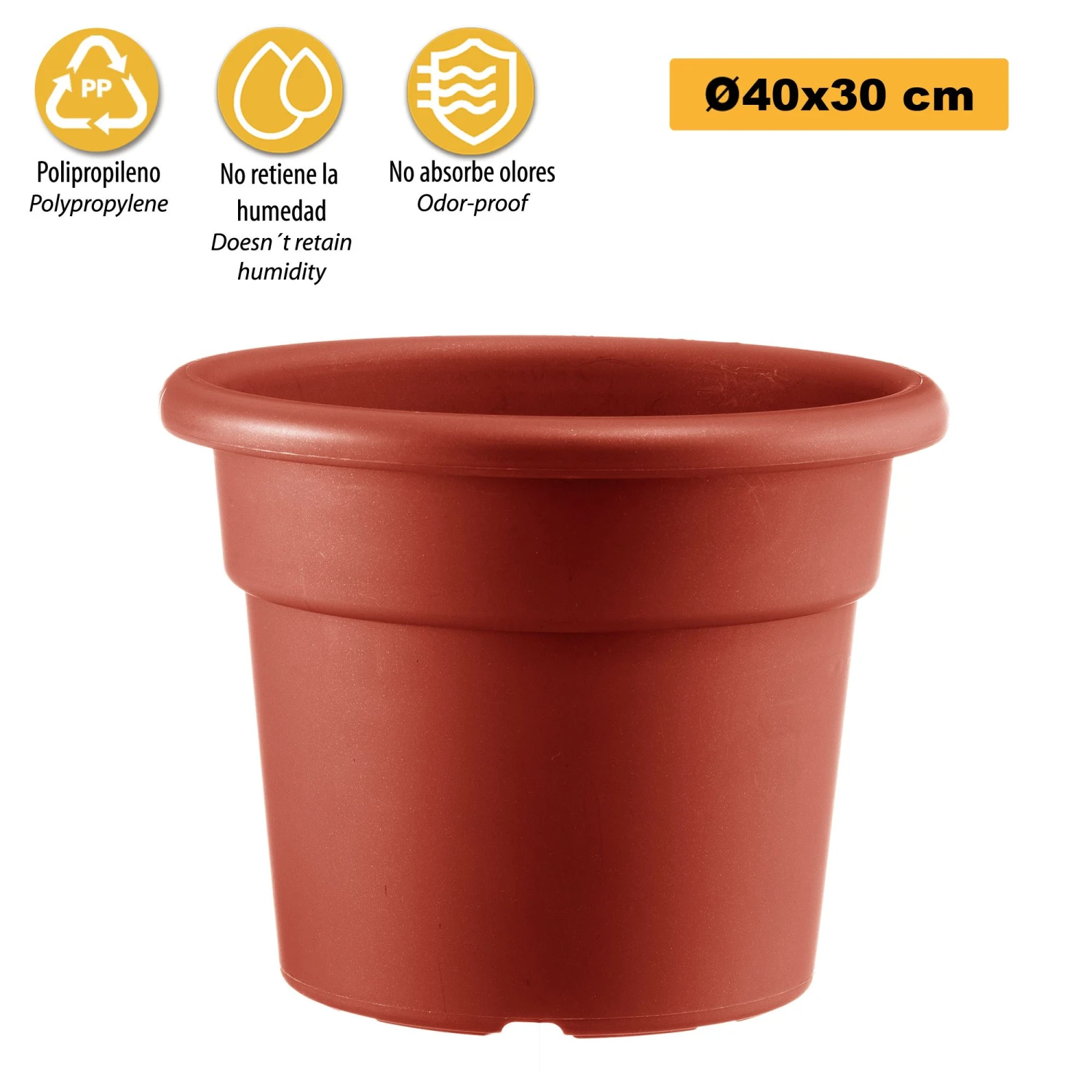 Maceta Cilíndrica Ø Cm 40 3 Maceta Cilíndrica Ø Cm 40 - Imagen 3