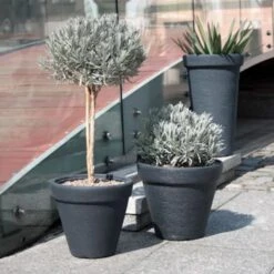 Prosperplast Maceta CLASSIC 23L., 400x400x340, Color Antracita -Jardines Y Exteriores 638534f4c6cf51.64266051