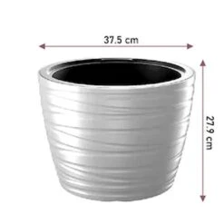 Prosperplast Maceta Baja Con Deposito 22L Maze De Plastico Color Blanco 37,5x37,5x27,9 Cm -Jardines Y Exteriores 638536d3e95e89.42595171