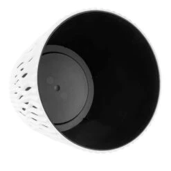 Prosperplast Maceta Redonda De Plastico Sandy Round Color Blanco 26,2x26,2x22,2 Cm -Jardines Y Exteriores 63853b09a4edb6.19301996