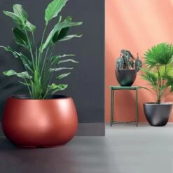 Prosperplast Maceta HEOS 18L., Con Depósito, 370x370x230, Color Antracita -Jardines Y Exteriores 638540cbcf4473.07612205