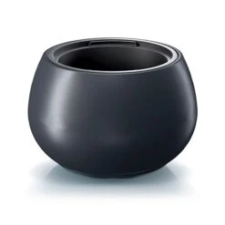 Prosperplast Maceta HEOS 18L., Con Depósito, 370x370x230, Color Antracita