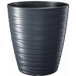 Jardines Y Exteriores 26 Prosperplast Maceta Con Deposito 68L Maze De Plastico Color Antracita 47,5x47,5x52,3 Cm