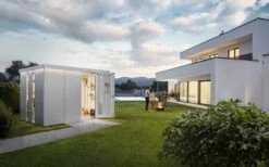 CASETA METALICA BIOHORT JARDIN NEO 4D COLOR PLATA -Jardines Y Exteriores 638968b2864394.38393750