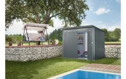 CASETA METALICA BIOHORT JARDIN AVANTGARDE A3 DOBLE PUERTA COLOR PLATA -Jardines Y Exteriores 63896dfb5e0721.79393663