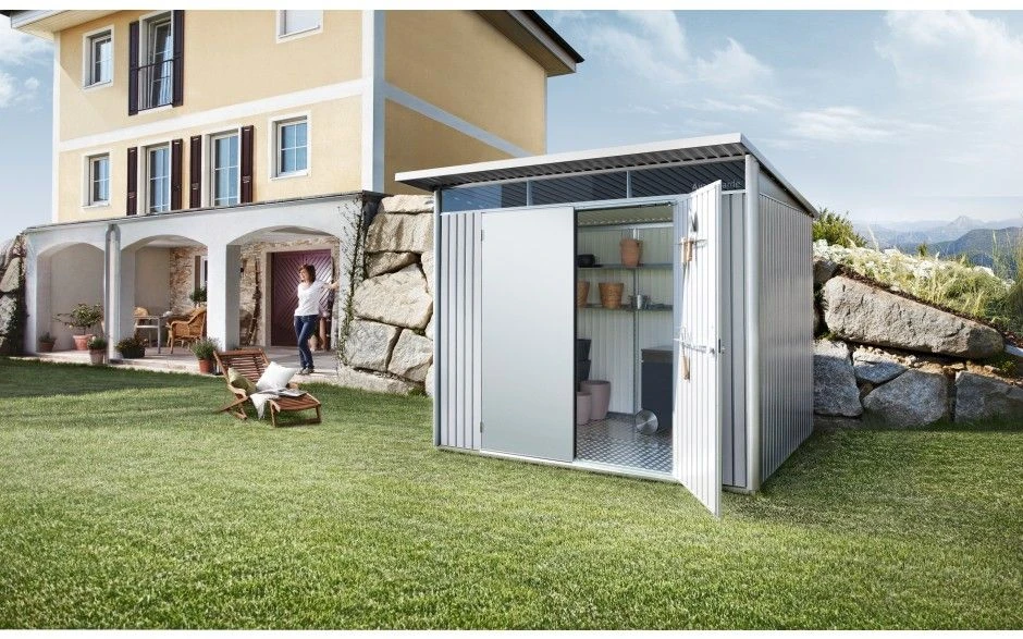 CASETA METALICA BIOHORT JARDIN AVANTGARDE A8 COLOR GRIS CUARZO 2 CASETA METALICA BIOHORT JARDIN AVANTGARDE A8 COLOR GRIS CUARZO - Imagen 2