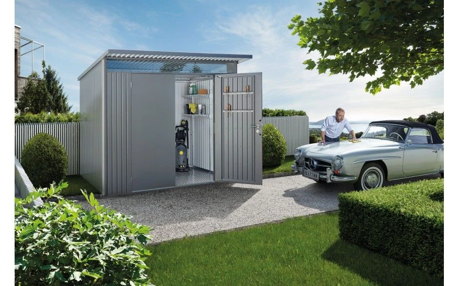 CASETA METALICA BIOHORT JARDIN AVANTGARDE A8 COLOR GRIS CUARZO 6 CASETA METALICA BIOHORT JARDIN AVANTGARDE A8 COLOR GRIS CUARZO - Imagen 6