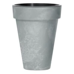 Jardines Y Exteriores 32 Prosperplast Maceta CUBE SLIM BETON EFFECT 25LCon Depósito 355x355x440 Hormigón