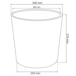 Maceta Mod Rato Round 300l Blanco -Jardines Y Exteriores 6f831ee70b03c28d