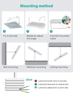 Aigostar Focos Led Exterior, 100W 6400K Led Focos Exterior, 10950LM IP65 10 Aigostar Focos Led Exterior, 100W 6400K Led Focos Exterior, 10950LM IP65 -Jardines Y Exteriores 7fa39b130eb6eb76