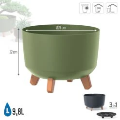 Prosperplast Macetero Vertierra GRACIA 29cm X29cm X22cm Cm 9,8 L -Jardines Y Exteriores 915f8ea7285588ca