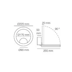 Aplique LED De Exterior Orientable Circle Con Forma De Aro IP54 Wonderlamp -Jardines Y Exteriores 9425a13b244e30d0