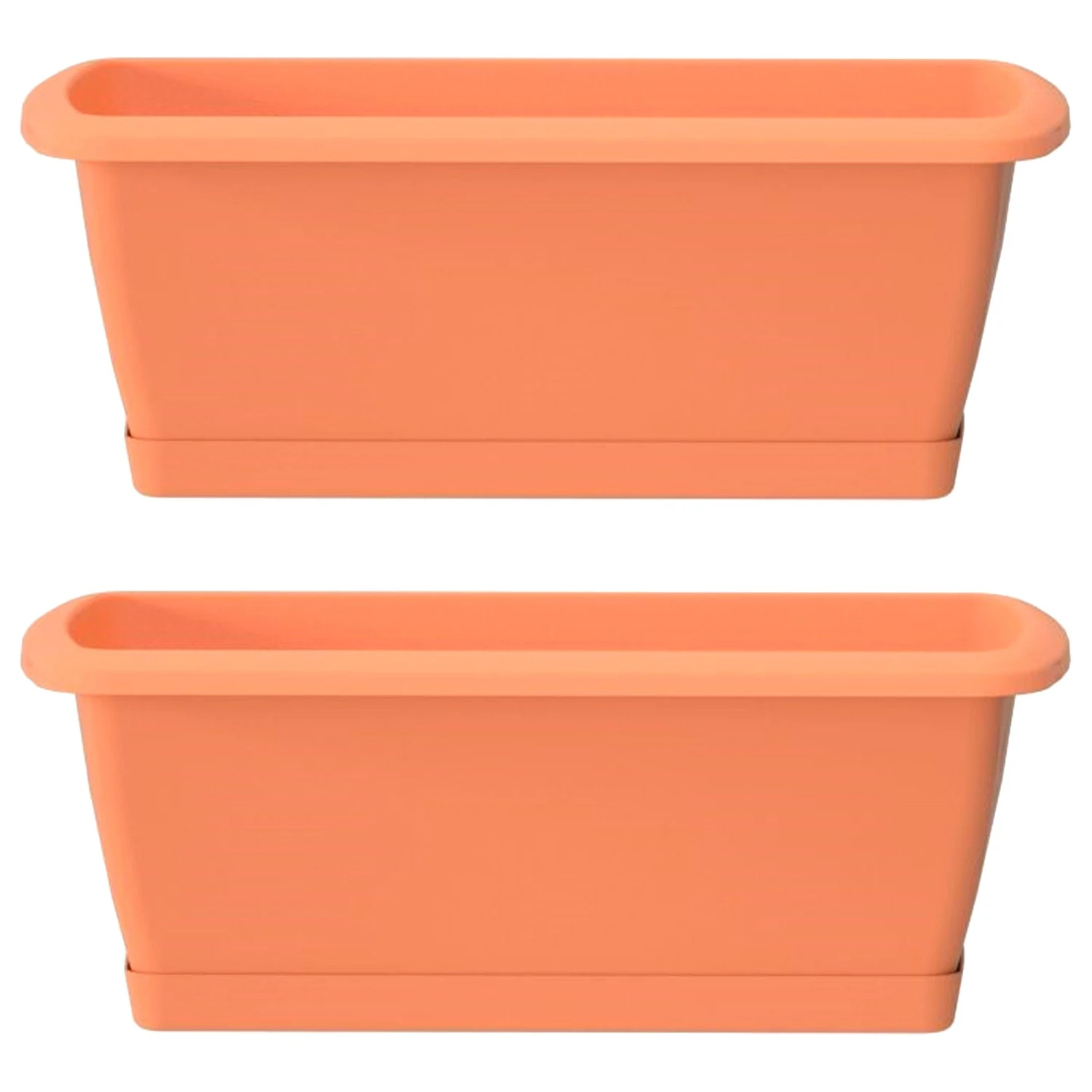 WellHome Pack 2 Jardineras Respana Terracota - 78,6x18,4x14,5 Cm 1 WellHome Pack 2 Jardineras Respana Terracota - 78,6x18,4x14,5 Cm