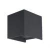 Aplique Para Exterior Cubo LED 2x6W 3000K Gris Antracita IP54
