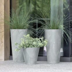 Prosperplast Maceta CUBE SLIM BETON EFFECT 25LCon Depósito 355x355x440 Hormigón -Jardines Y Exteriores b83302d7a35e8992