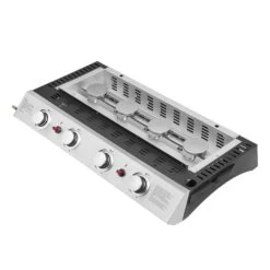 Plancha De Gas Valencia - 4 Quemadores 10kw + Carrito -Jardines Y Exteriores c28fcc7b665fbf11