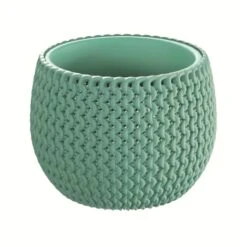 WellHome Pack 3 Macetas Redondas Splofy Bowl 18x18x13 Cm Menta -Jardines Y Exteriores d0468c03f2571a01