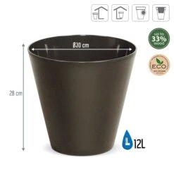 Prosperplast Macetero Redondo 30x30x28cm 12 L -Jardines Y Exteriores db065ccadbd65067