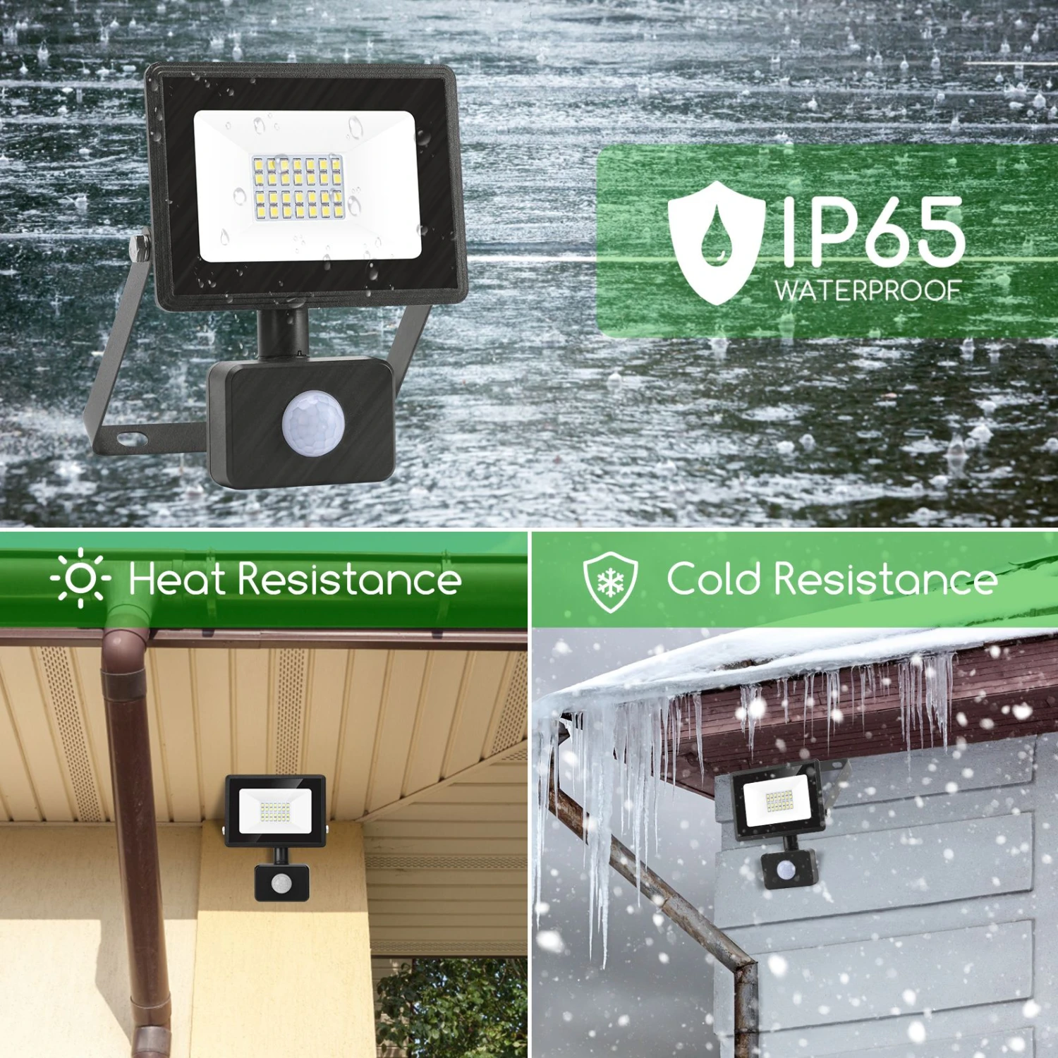 Aigostar 20W Foco LED Con Sensor Movimiento,1800LM IP65 6500K 4 Aigostar 20W Foco LED Con Sensor Movimiento,1800LM IP65 6500K - Imagen 4