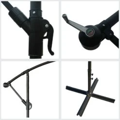 Sombrilla Excéntrica Oahu Redonda 3,50m De Diámetro Color Negro 6 Sombrilla Excéntrica Oahu Redonda 3,50m De Diámetro Color Negro -Jardines Y Exteriores ec37a8c3c2656f0c